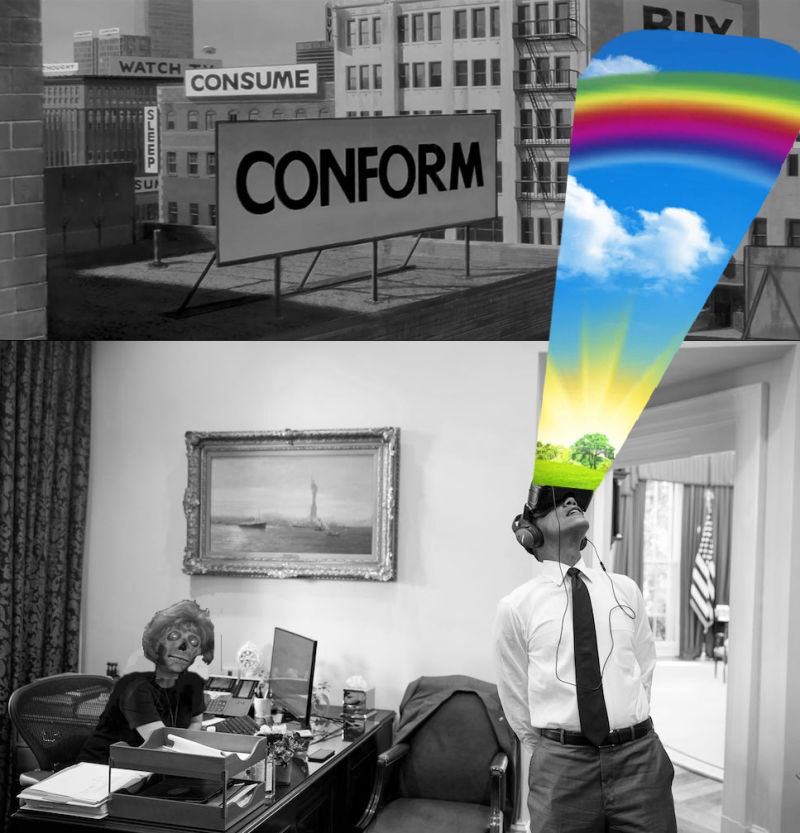 Illustration for article titled 15 Things Obama Was Actually Watching in VR